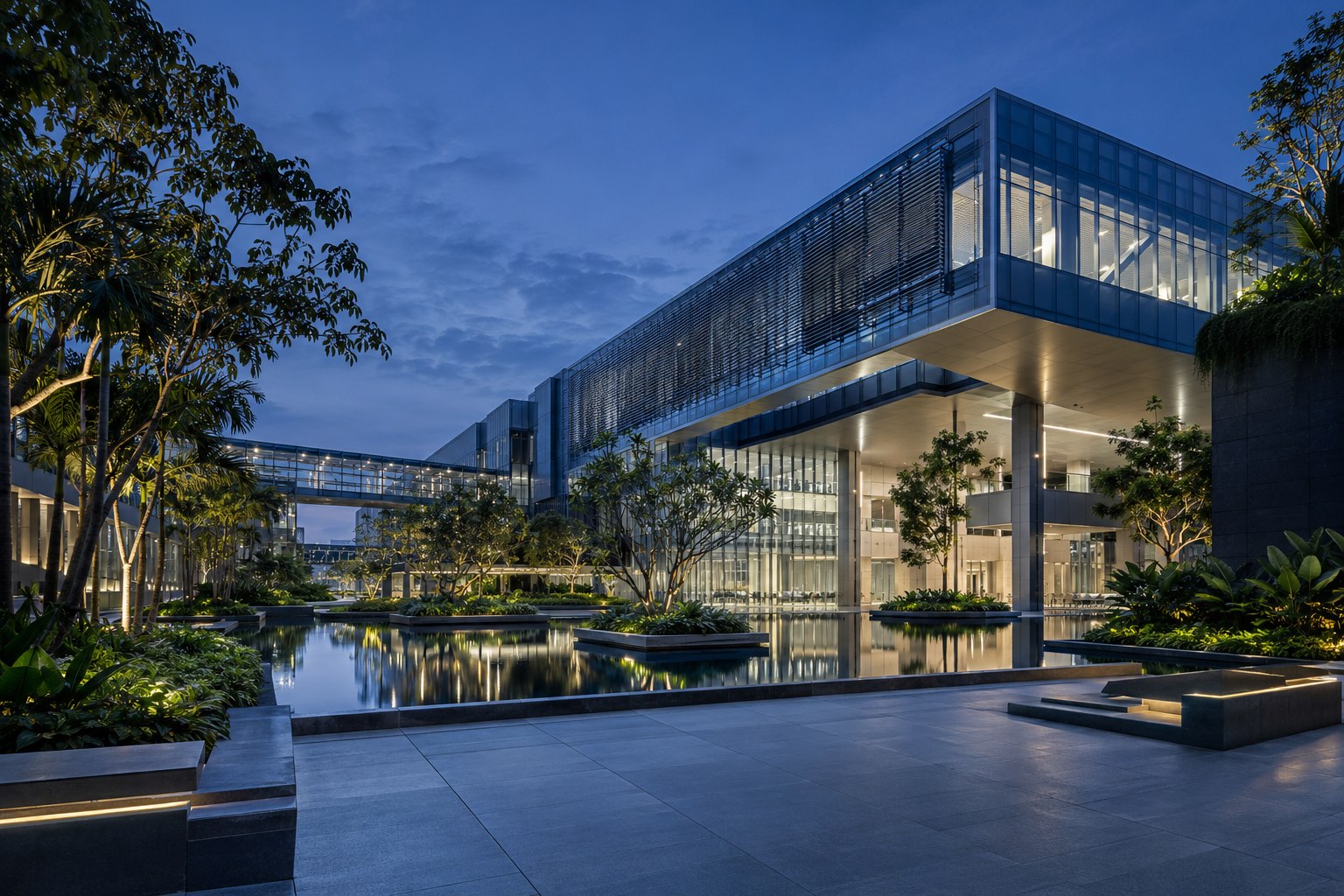 AI-generated fictional technology research campus